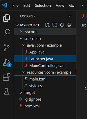 VSCodeで開いたときの画面
